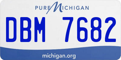 MI license plate DBM7682