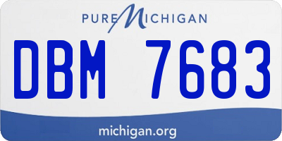 MI license plate DBM7683