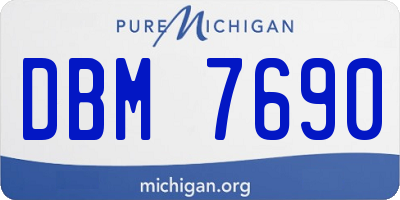 MI license plate DBM7690
