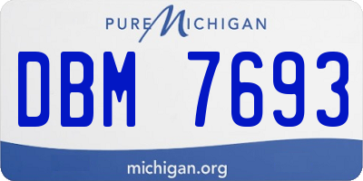 MI license plate DBM7693