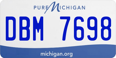 MI license plate DBM7698