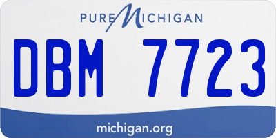 MI license plate DBM7723