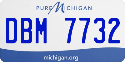 MI license plate DBM7732