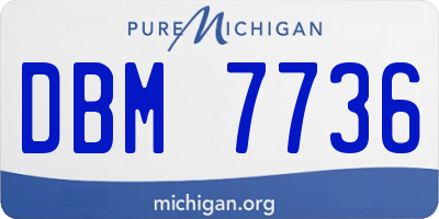 MI license plate DBM7736