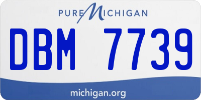 MI license plate DBM7739