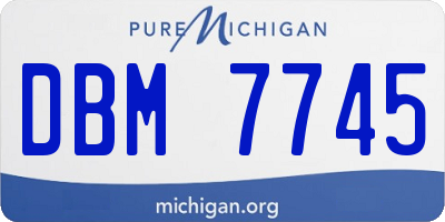 MI license plate DBM7745