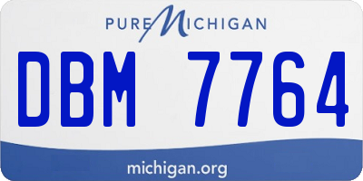 MI license plate DBM7764
