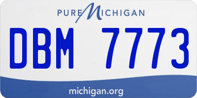 MI license plate DBM7773