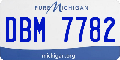 MI license plate DBM7782