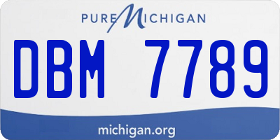 MI license plate DBM7789