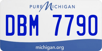MI license plate DBM7790