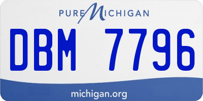 MI license plate DBM7796