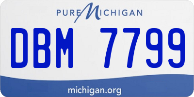 MI license plate DBM7799