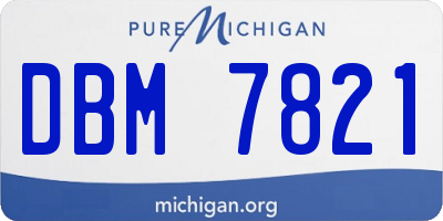 MI license plate DBM7821