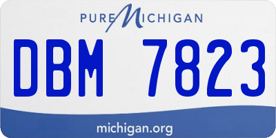 MI license plate DBM7823