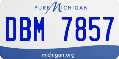 MI license plate DBM7857