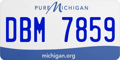 MI license plate DBM7859