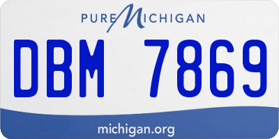 MI license plate DBM7869