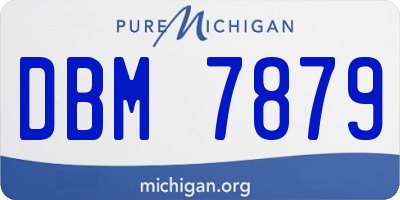 MI license plate DBM7879
