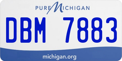 MI license plate DBM7883