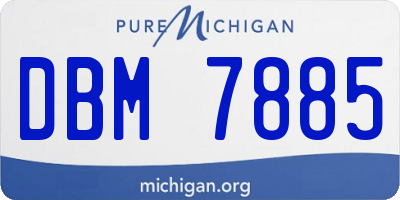 MI license plate DBM7885