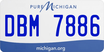MI license plate DBM7886