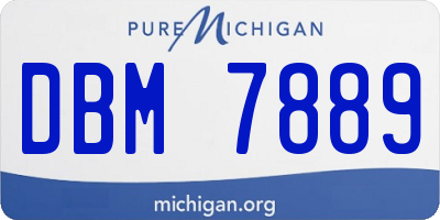 MI license plate DBM7889