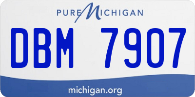 MI license plate DBM7907