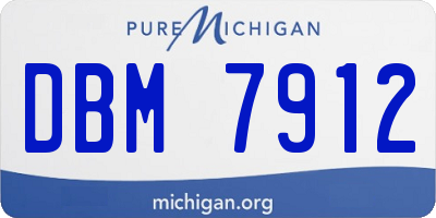 MI license plate DBM7912