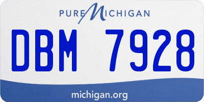 MI license plate DBM7928