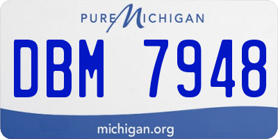 MI license plate DBM7948