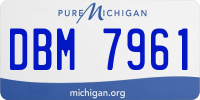 MI license plate DBM7961