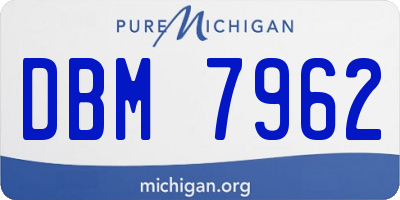 MI license plate DBM7962