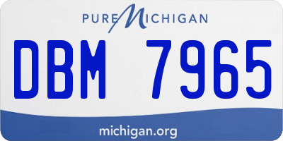 MI license plate DBM7965