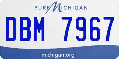 MI license plate DBM7967