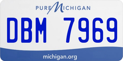 MI license plate DBM7969