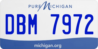 MI license plate DBM7972