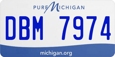 MI license plate DBM7974