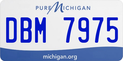 MI license plate DBM7975