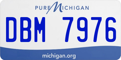MI license plate DBM7976