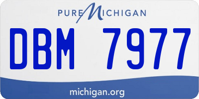 MI license plate DBM7977
