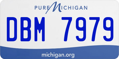MI license plate DBM7979