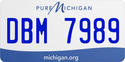 MI license plate DBM7989