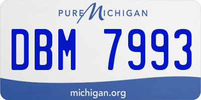 MI license plate DBM7993