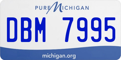 MI license plate DBM7995