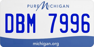 MI license plate DBM7996