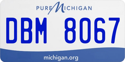 MI license plate DBM8067