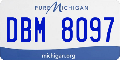 MI license plate DBM8097