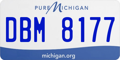 MI license plate DBM8177