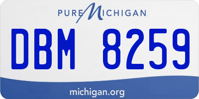 MI license plate DBM8259